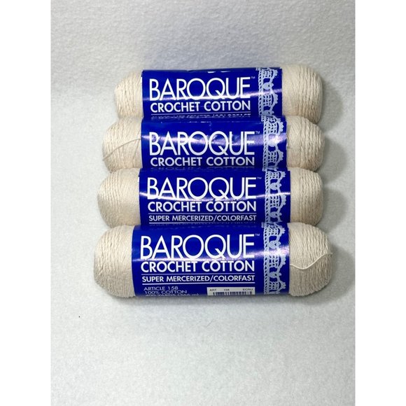 DMC Office Dmc Baroque Crochet Cotton 58 Ecru 4 New Skeins Poshmark